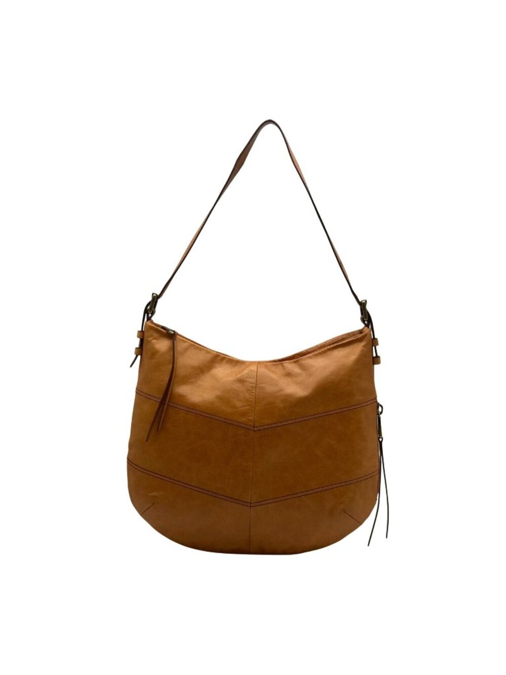 Hobo Slouchy Brown Leather Shoulder Bag